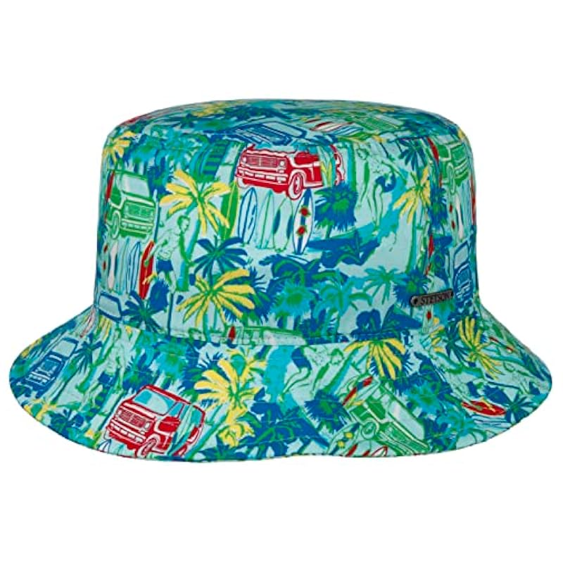 Stetson Beach Vibes Bucket Cloth Hat Women/Men - Made in The EU Blue Stetson ‎womens Hats & Caps
