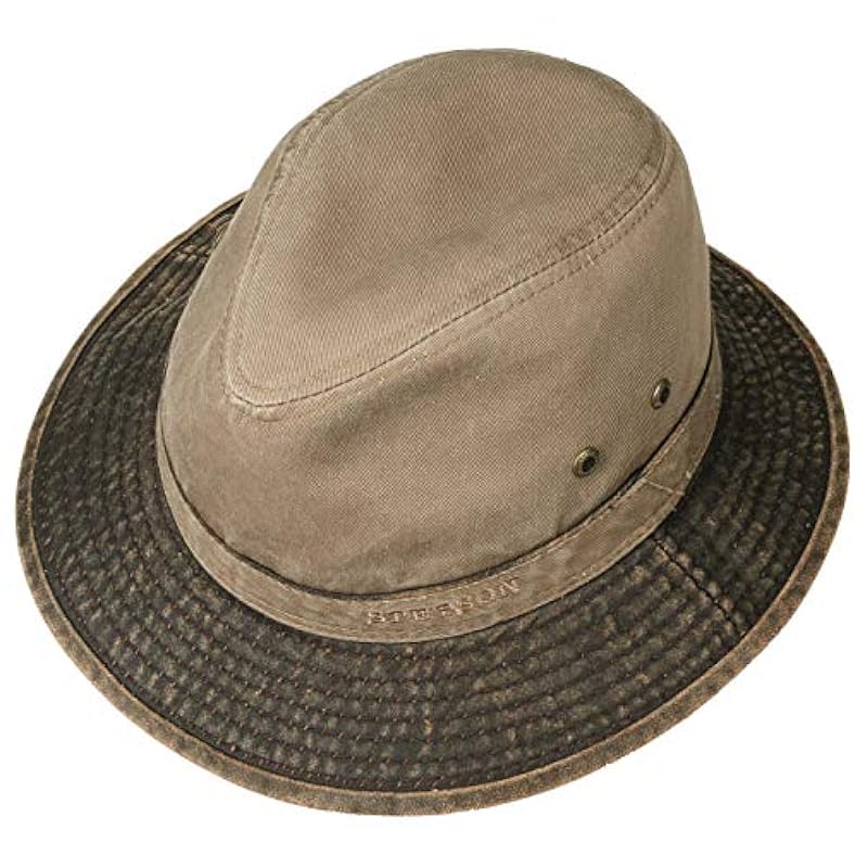 Stetson Hats & Caps ‎mens Stetson UV Protection Cotton Hat Men - Dark Beige