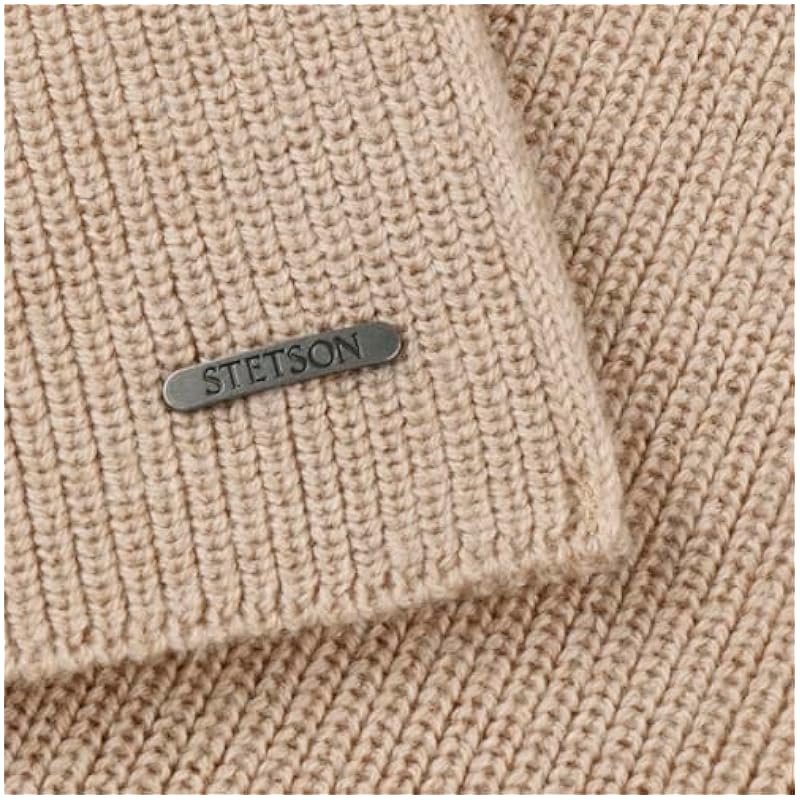 ‎womens Scarves & Wraps Stetson Stetson Caledonia Merino Scarf Women/Men beige
