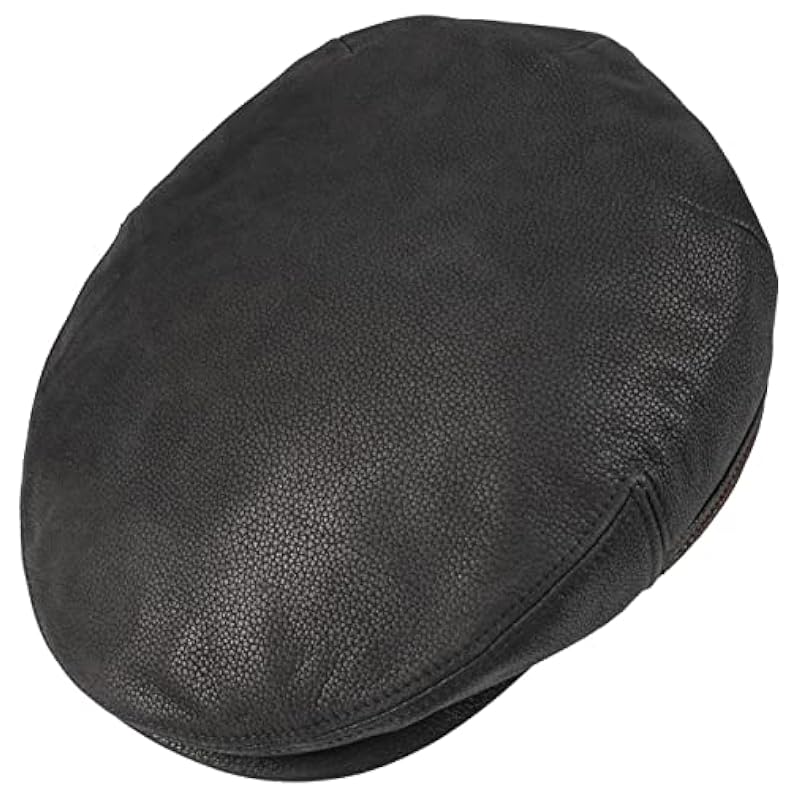 Stetson Stetson Kent Earflaps Leather Flat Cap Men Black 6 7/8 ‎mens Hats & Caps