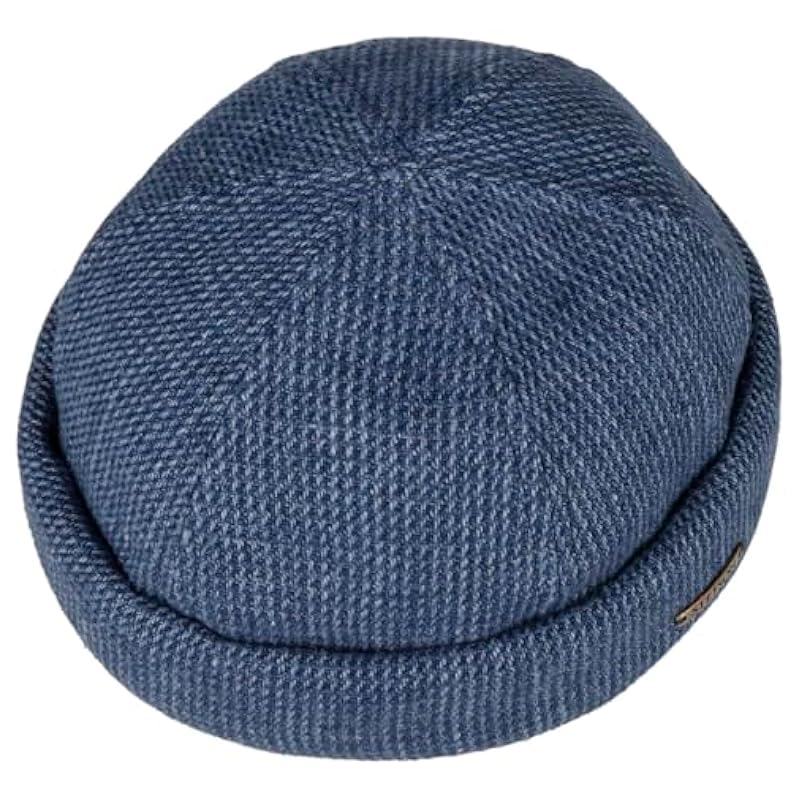Stetson Brinkley Docker Hat Men - Made in The EU Blue-mottled ‎mens Hats & Caps Stetson