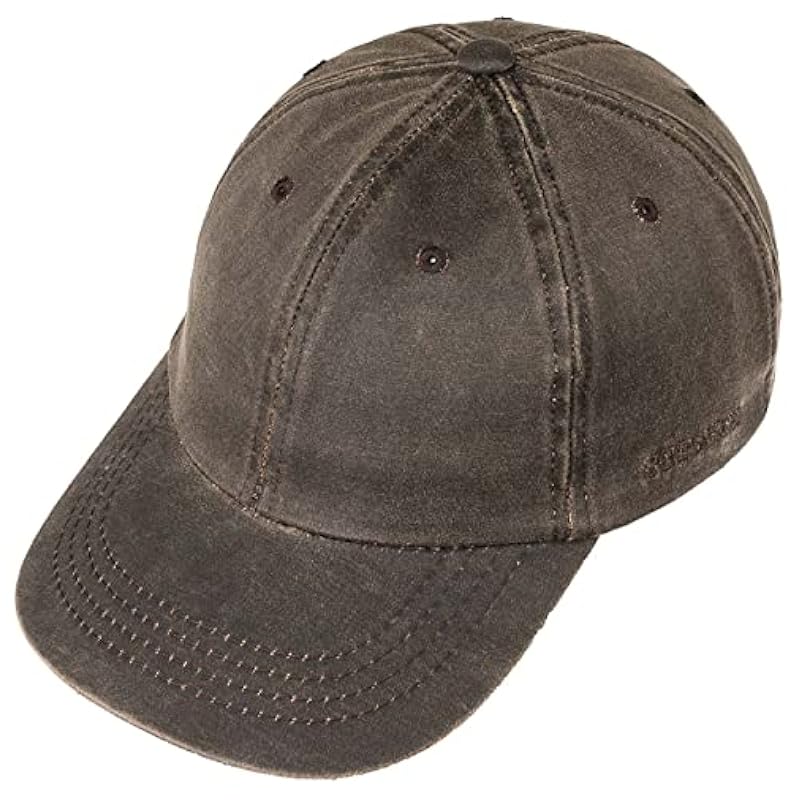 Stetson Stetson Statesboro Old Cotton Cap Men | Brown ‎unisex-ad Novelty