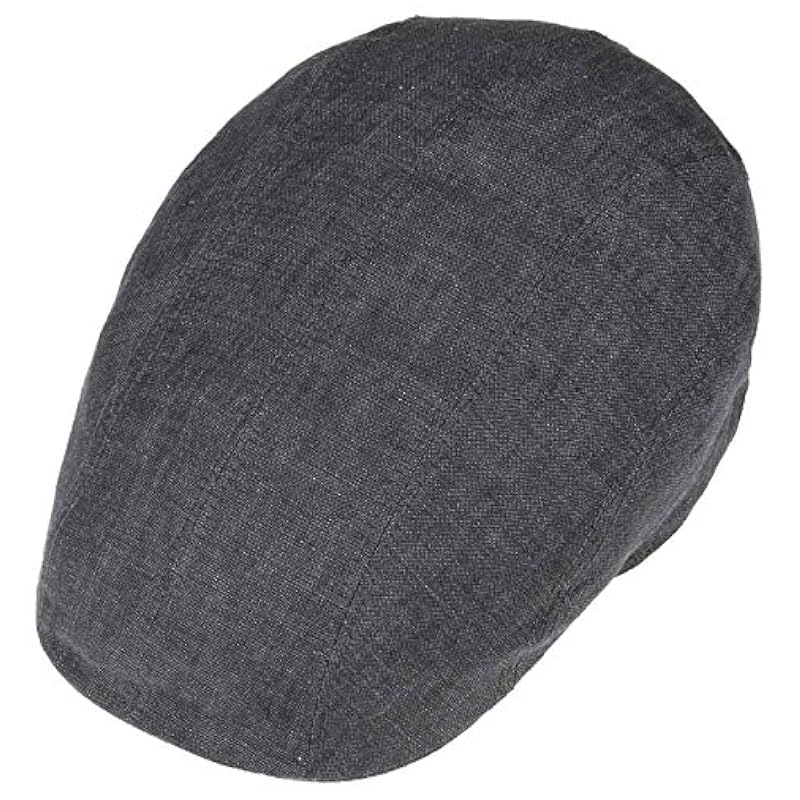 ‎mens Hats & Caps Stetson Stetson Madison Linen Flat Cap Women/Men - Denim