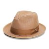 Stetson Men's Latte Florentine Milan Straw Hat Cognac ‎mens Hats & Caps Stetson