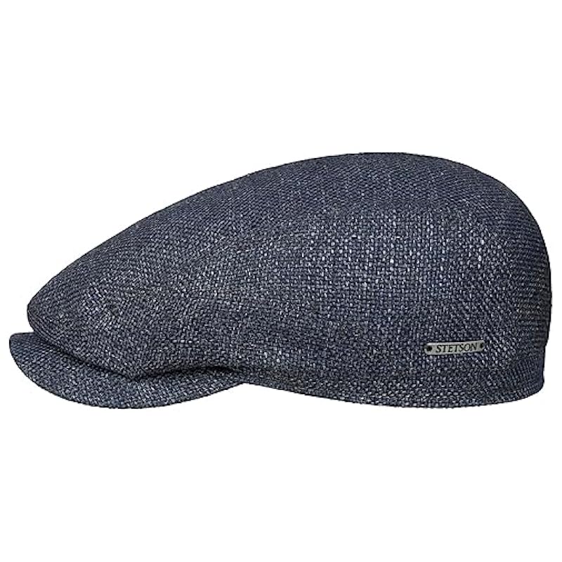 Stetson Taleco Wool Flat Cap with Linen Women/Men - Made in The EU Blue-grey ‎womens Hats & Caps Stetson