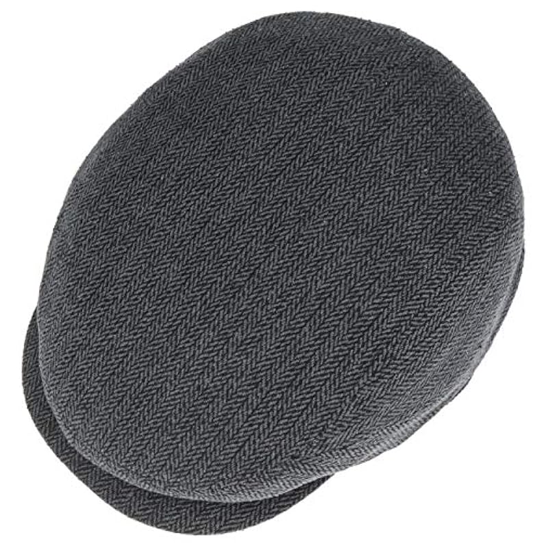 ‎mens Hats & Caps Stetson Stetson Belfast Silk Flat Cap Women/Men | Made in The EU Grey-black