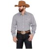 Stetson Men's Geo Print Long Sleeve Western Pearl Snap Shirt Dark Blue Medium Stetson ‎mens Shirts