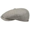 Stetson Hatteras Ellington Flat Cap Women/Men - Made in The EU Grey-beige ‎mens Hats & Caps Stetson