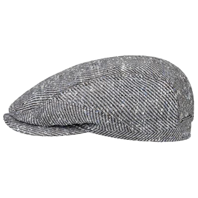 Stetson Hats & Caps ‎mens Stetson Plainfield Silk Wool Flat Cap Men - Made in Germany Brown-blue