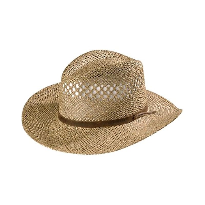 Stetson Men's Dove Mountain Uv Protection Seagrass Straw Hat Natural S/M Stetson ‎mens Hats & Caps