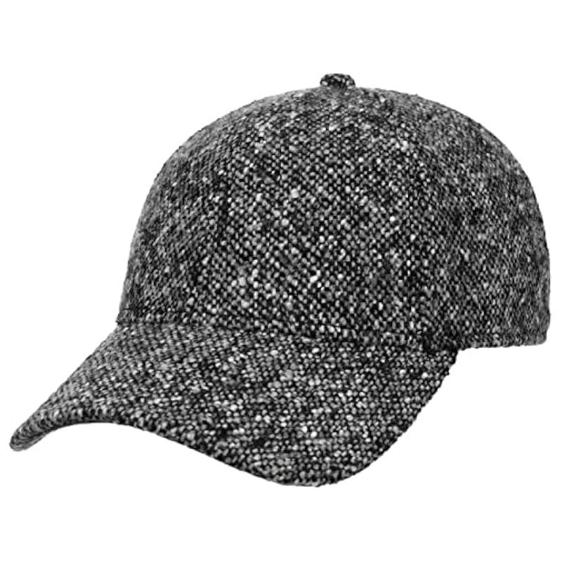 ‎womens Hats & Caps Stetson Stetson Classic Donegal Tweed Cap Women/Men - Black-white