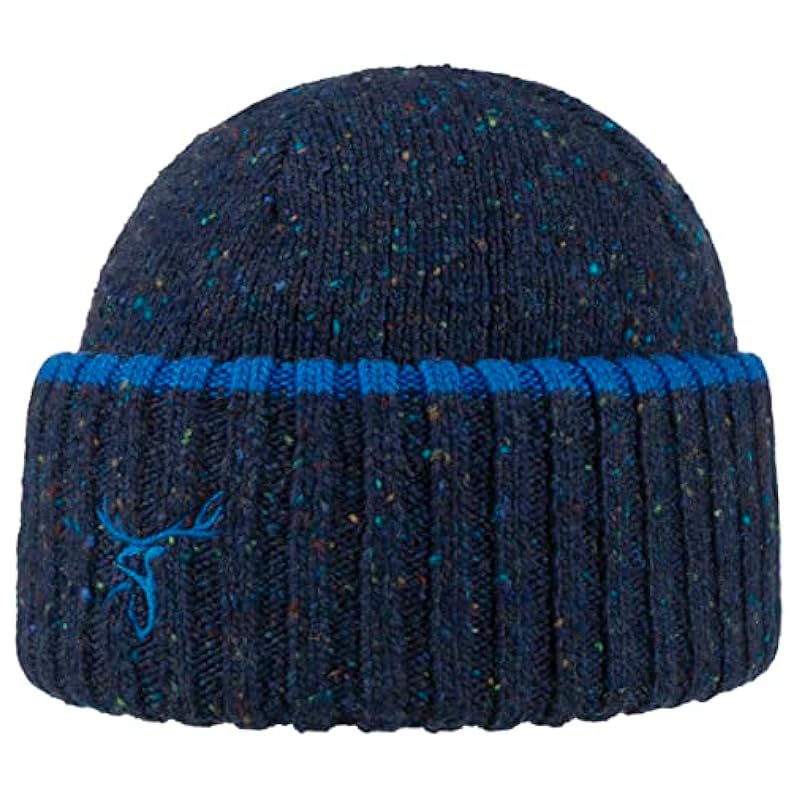 ‎mens Hats & Caps Stetson Stetson Deer Beanie with Cuff Men - Made in Italy Navy