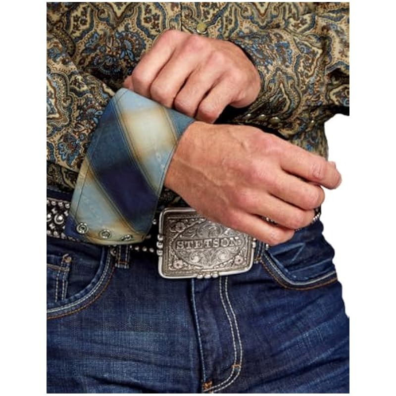 Stetson Shirts ‎mens Stetson Frontier Medallion Print Brown - Mens Shirt