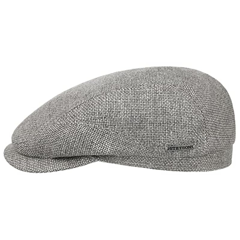 Stetson Taleco Wool Flat Cap with Linen Women/Men - Made in The EU Grey Stetson ‎womens Hats & Caps