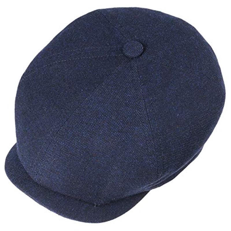 Hats & Caps Stetson Stetson Ore Virgin Wool Flat Cap Men Blue 6 7/8