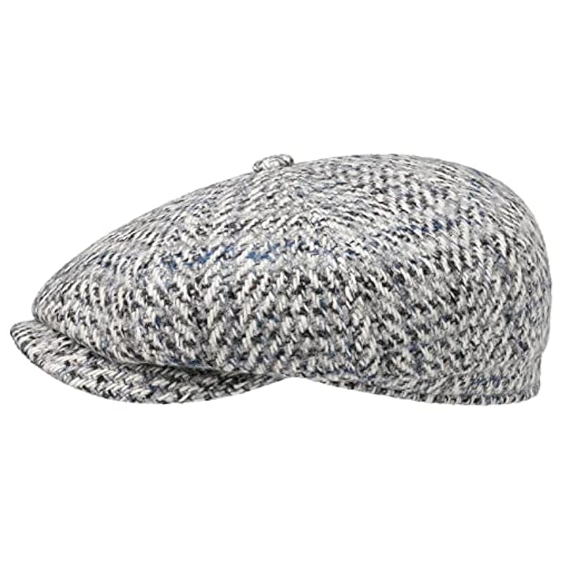 ‎mens Hats & Caps Stetson Stetson Hatteras Levico Flat Cap Men - Made in Germany Grey