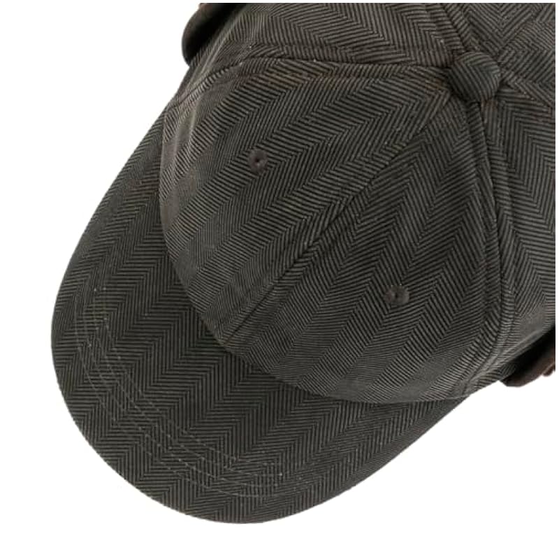Stetson Herringbone Cap with Ear Flaps Men - Grey Stetson ‎mens Hats & Caps