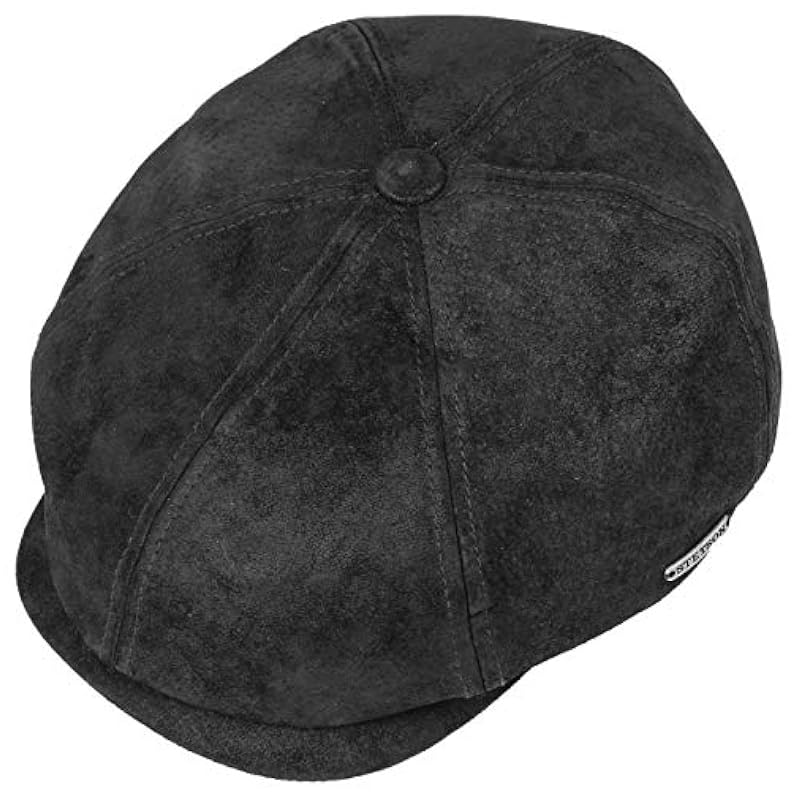 Stetson McCook Vintage Leather Cap Women/Men - Black Stetson ‎mens Hats & Caps