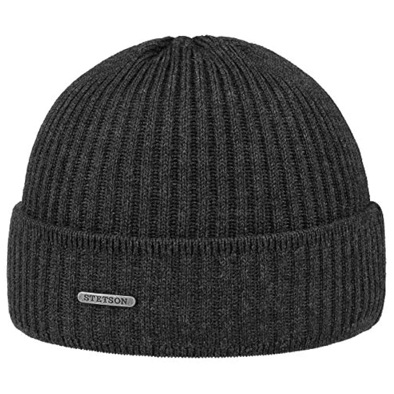 Stetson Stetson Parkman Knit Hat Women/Men | Made in Italy Anthracite ‎unisex-ad Hats & Caps