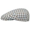 Stetson Hats & Caps ‎mens Stetson Kent Bolcott Check Flat Cap Men - Made in The EU Light Blue