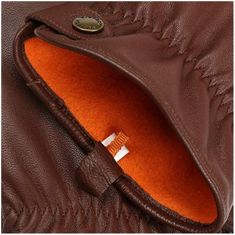 Stetson Stetson Conductive Leather Gloves Men - Brown ‎mens Gloves & Mittens