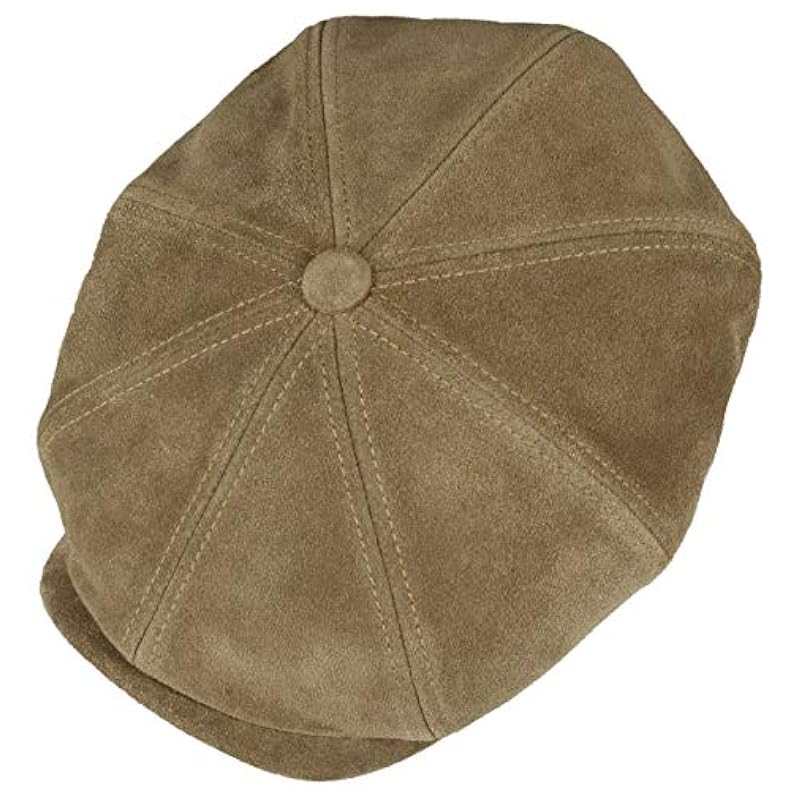 ‎mens Hats & Caps Stetson Stetson Hatteras Calf Leather Flat Cap Men Brown 7 3/4-7 7/8