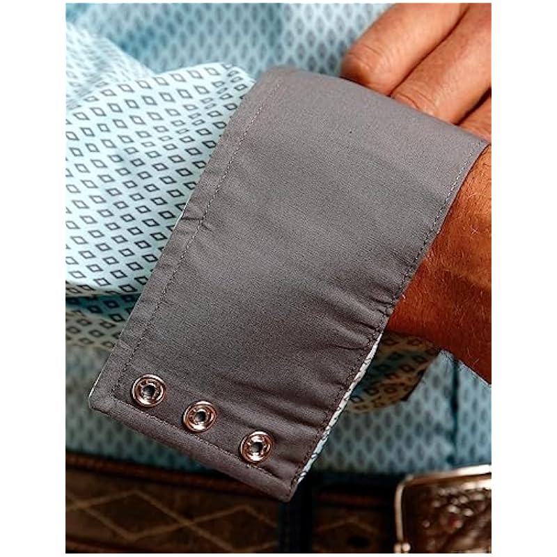 Stetson Shirts ‎mens Stetson Western Shirt Mens L/S Diamond Blue 11-001-0425-4007 BU Blue