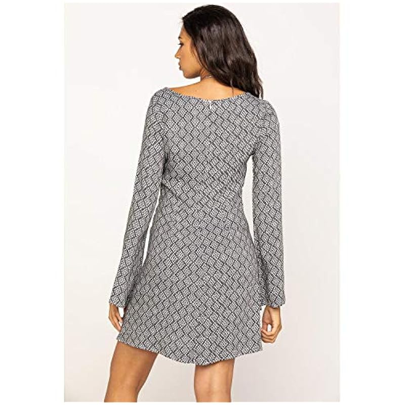 Stetson Dresses ‎womens Stetson Women's Geometric Southwestern Bell Sleeve Dress Black 12