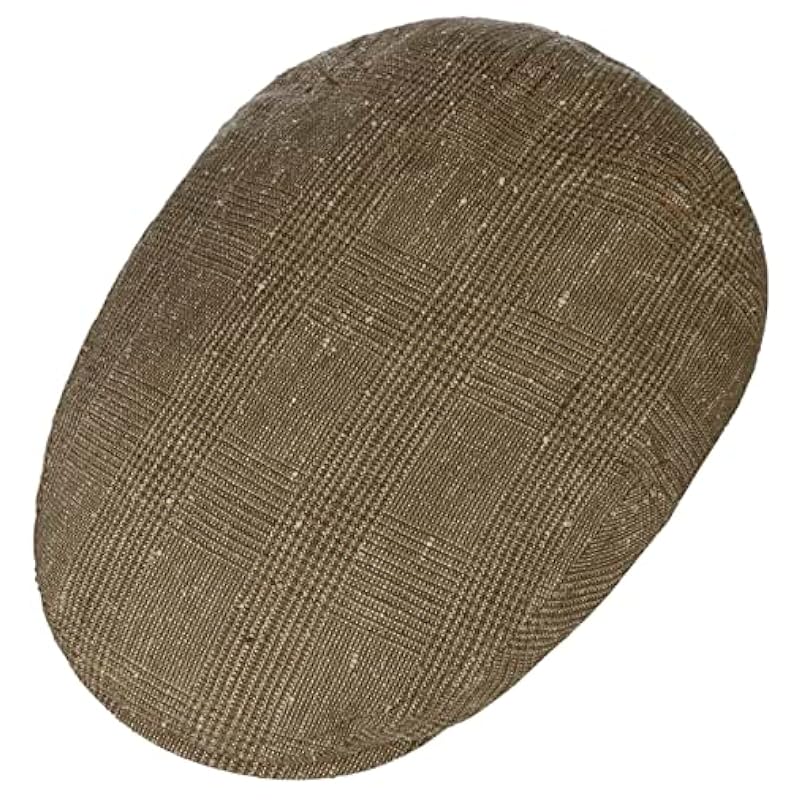 Stetson Stetson Kent Lightweight Checked Flat Cap Men - Made in Germany Brown ‎mens Hats & Caps
