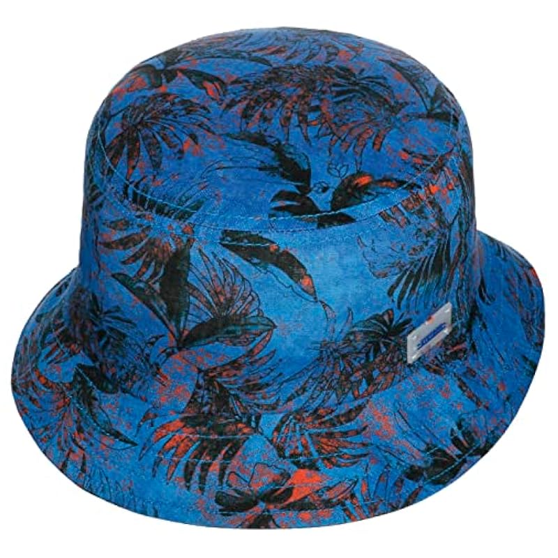 ‎womens Hats & Caps Stetson Stetson Vilco Bucket Linen Hat Women/Men - Made in The EU Blue