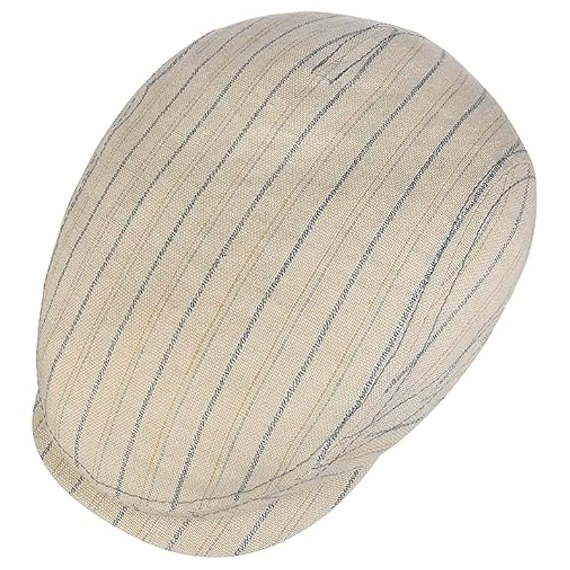 Stetson Ledford Driver Linen Flat Cap Men - Made in Germany Cream White ‎mens Hats & Caps Stetson