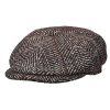 Stetson Stetson JB Virgin Wool Newsboy Caps (STW227) Brown ‎mens Hats & Caps