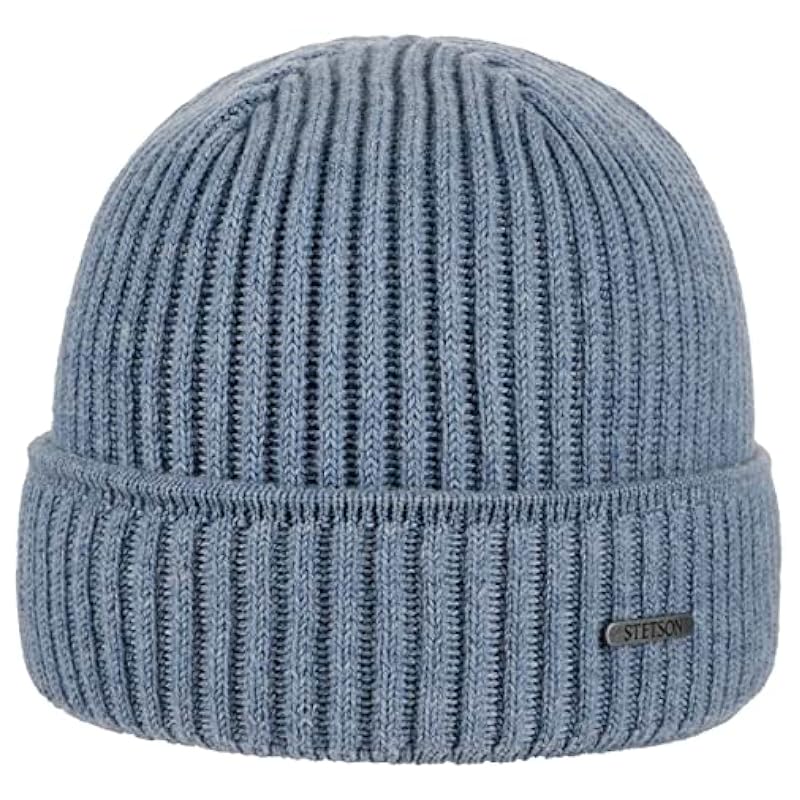 ‎unisex-ad Hats & Caps Stetson Stetson Parkman Knit Hat Women/Men | Made in Italy Light Blue