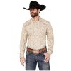 Stetson Shirts ‎mens Stetson Western Shirt Mens L/S Paisley Brown 11-001-0526-0375 BR Lt Brown