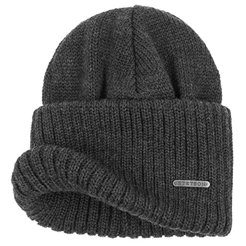 Stetson Stetson Northport Knit Hat Women/Men | Made in Italy Anthracite ‎unisex-ad Hats & Caps