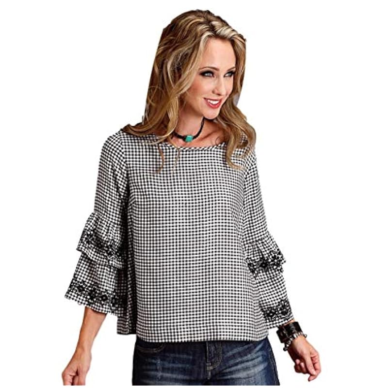 ‎womens Tops, Tees & Blouses Stetson Stetson Ladies Collection Short Sleeve T-Shirt-Summer II Large