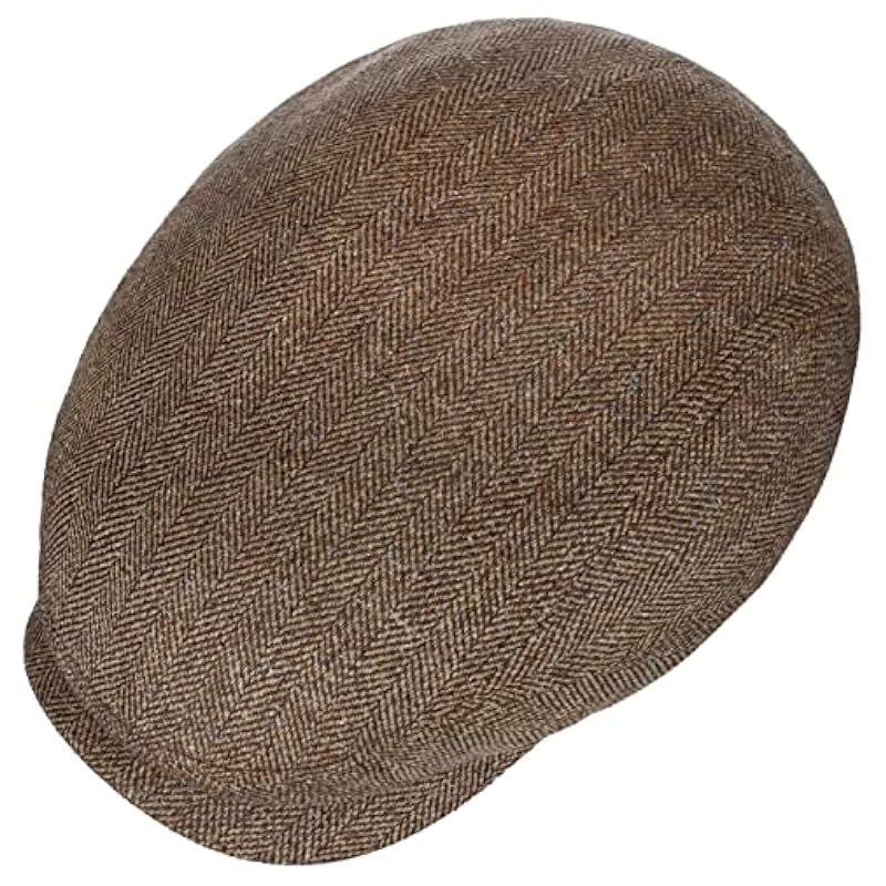 Stetson Stetson Belfast Silk Flat Cap Women/Men | Made in The EU Beige-brown ‎mens Hats & Caps