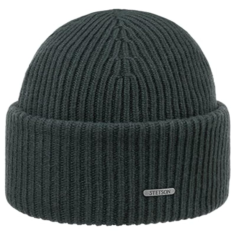 ‎womens Hats & Caps Stetson Stetson Classic Uni Wool Beanie Hat Women/Men - Made in Italy Green