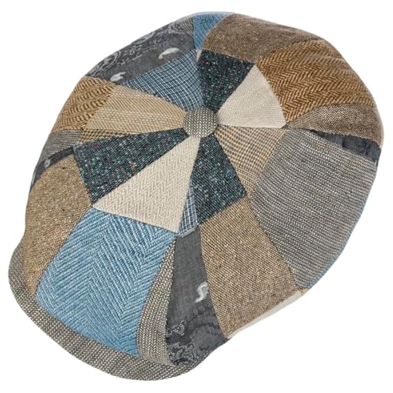 Stetson Hatteras Fresh Patchwork Flat Cap Men - Made in The EU Mixed Colo ‎mens Hats & Caps Stetson