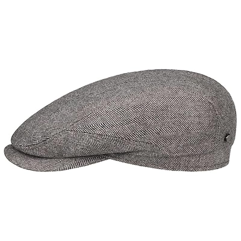 Stetson Hats & Caps ‎mens Stetson Chester Wool Silk Cashmere Flat Cap Men - Made in Germany Grey
