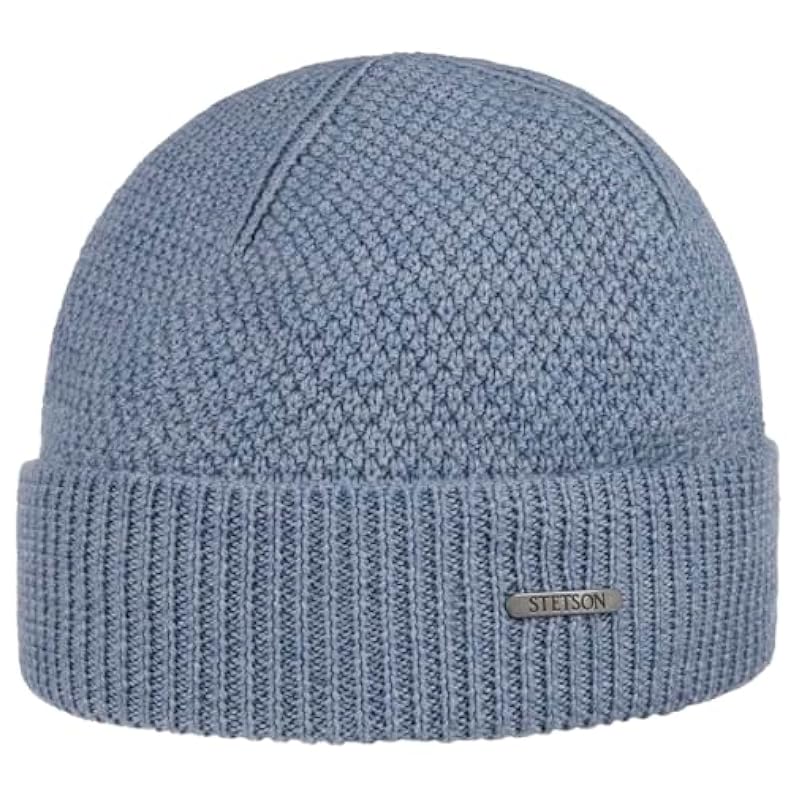 Stetson Rodrick Merino Knit Hat Women/Men - Made in Italy Light Blue ‎womens Hats & Caps Stetson