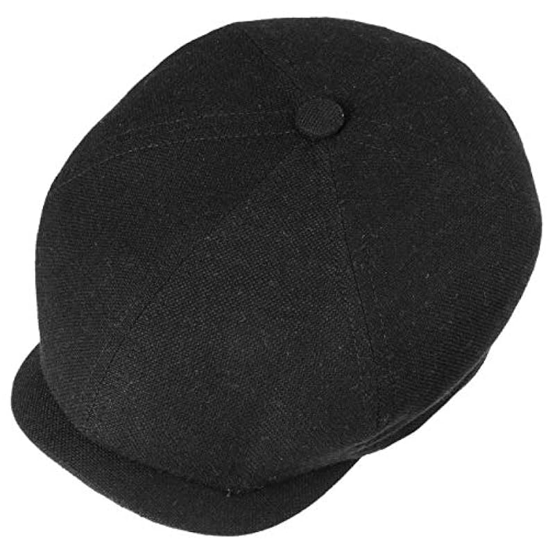 ‎mens Hats & Caps Stetson Stetson Ore Virgin Wool Flat Cap Men Black 6 7/8