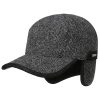 ‎mens Hats & Caps Stetson Stetson Daysville Wool Cap with Ear Flaps Men - Made in The EU Anthracite