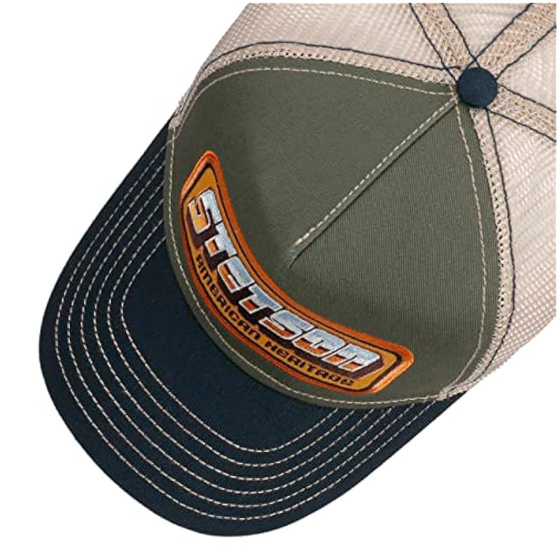 Stetson Stetson American Heritage Patch Trucker Cap Men | Olive ‎mens Hats & Caps