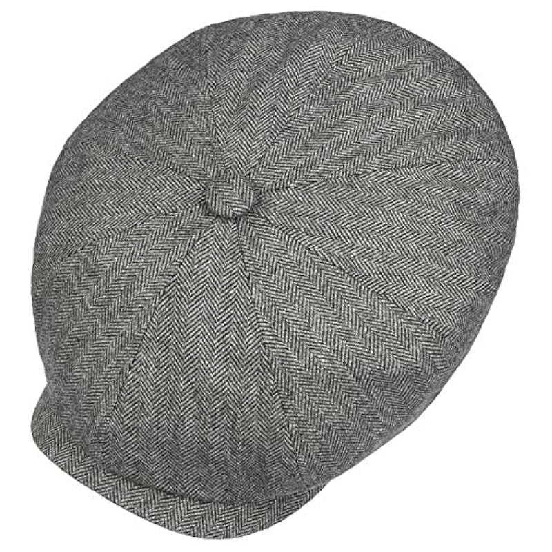 Stetson Stetson Hatteras Cashmere Silk Flat Cap Men - Made in Germany Grey ‎mens Hats & Caps