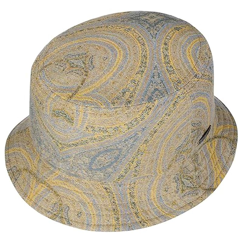 Stetson Belleview Bucket Cloth Hat Women/Men - Made in The EU Blue-yellow ‎womens Hats & Caps Stetson