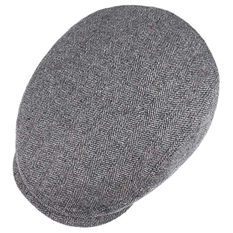 Stetson Belfast Silk Flat Cap Women/Men | Made in The EU Blue-grey ‎mens Hats & Caps Stetson