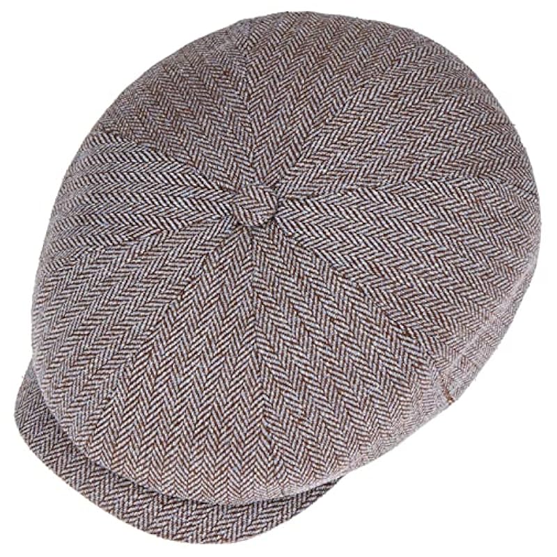 Stetson Hatteras Frame Silk Cap Women/Men - Made in The EU Brown-mott Stetson ‎mens Hats & Caps